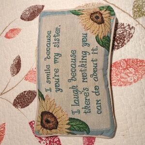 Pillow for Sister Gift sunflower 🎁